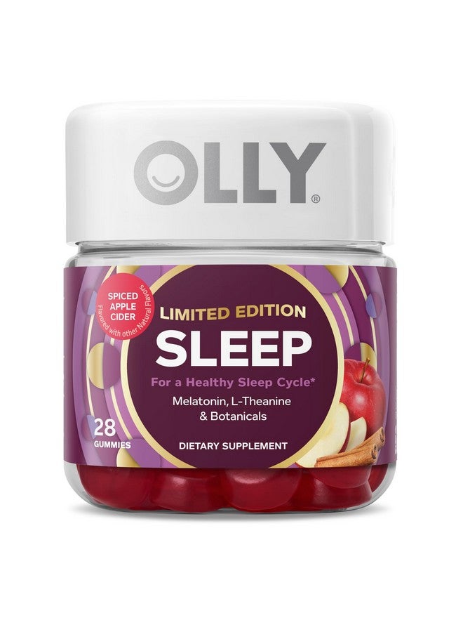 OLLY OLLY Sleep Gummy, Limited Edition, Melatonin, L-Theanine, Botanicals, Spiced Apple Cider - 28ct  - Image 1