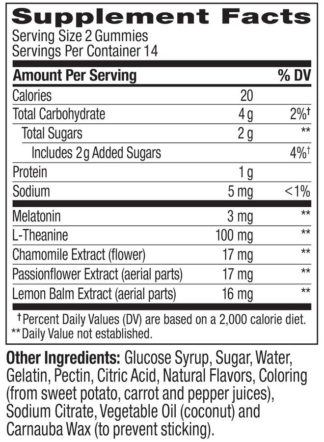 OLLY OLLY Sleep Gummy, Limited Edition, Melatonin, L-Theanine, Botanicals, Spiced Apple Cider - 28ct  - Image 2