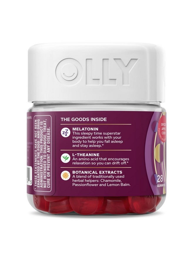 OLLY OLLY Sleep Gummy, Limited Edition, Melatonin, L-Theanine, Botanicals, Spiced Apple Cider - 28ct  - Image 5
