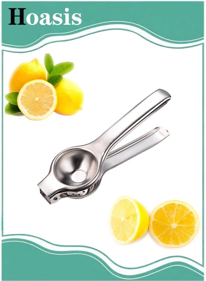 Hoasis Kitchen Item,201 Stainless Steel Lemon Squeezer, Premium Quality Citrus Hand Juicer for Max Extraction, Manual Juice Press for Effortless Use, Large Size - Image 1