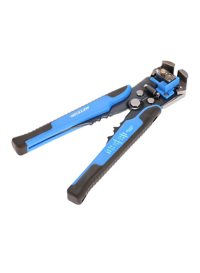 NIBEMINENT Multifunctional Adjustable Cable Wire Stripper Crimping Tool Blue - Image 1
