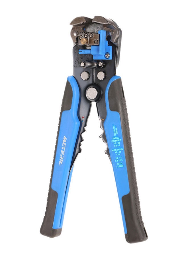 NIBEMINENT Multifunctional Adjustable Cable Wire Stripper Crimping Tool Blue - Image 4