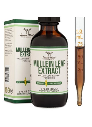 Mullein Drops for Lungs - Organic Mullein Leaf Extract for Lungs - 2FL OZ, 60 Servings (Better Absorbed Than Capsules, Great Addition to Mullein Tea) to Support Lung Health by Double Wood - pzsku/ZC64D843E00EAFB006F3CZ/45/1750329594/d6c42917-e770-4c21-9978-671ed64a700d