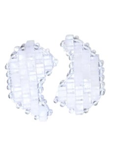 Moon Shape Crystal Clear Quartz Eye Mask AntiAging Hot or Cold Using Stone Eye Mask 100 Natural Beauty Eye Mask Clear Quartz
