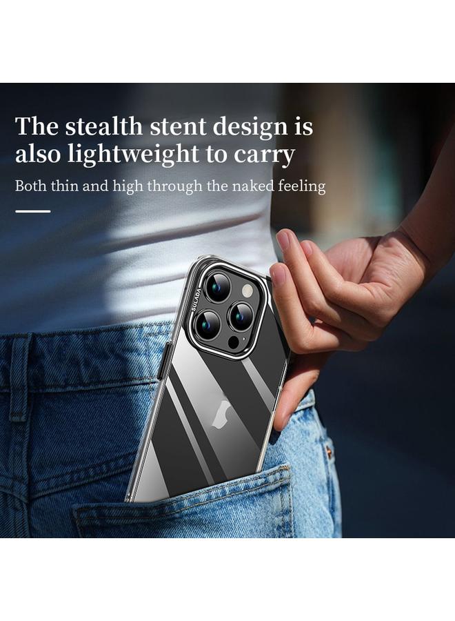 SULADA Case For iPhone 15 Pro PC + Aluminum Alloy Lens Holder Phone Case - Image 5