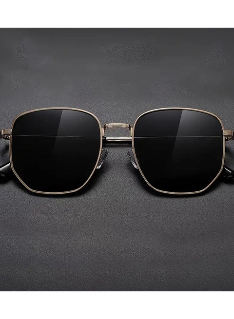 Vintage Multifaceted Fashion Glasses, Y2K Style Metal Eyewear for Men and Women