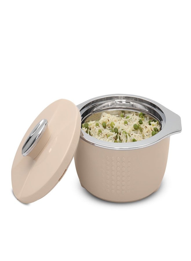 JAYPEE FINE DINE Inner Stainless Steel Casserole Twin Set of 2, 1000ml, BPA Free Insulated casserole Set |Sabji Container |Small Chapati Box |Food Grade Serving Set, Coffee - Image 5