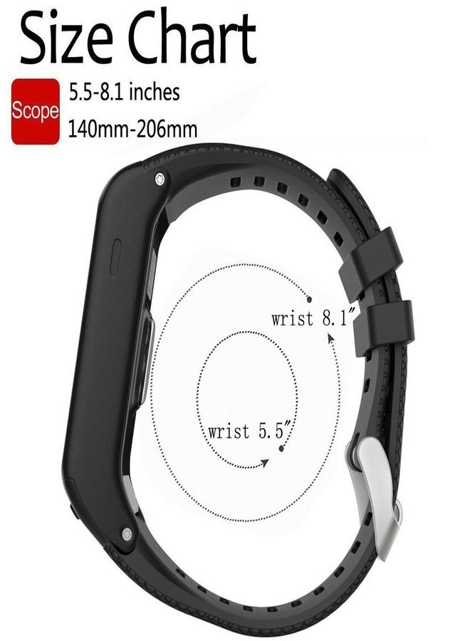 QGHXO سوار ساعة Garmin Vivoactive HR، سوار بديل من السيليكون الناعم فقط لساعة Garmin Vivoactive HR (بدون جهاز تتبع، أساور بديلة فقط) - Image 3