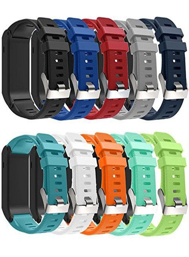QGHXO سوار ساعة Garmin Vivoactive HR، سوار بديل من السيليكون الناعم فقط لساعة Garmin Vivoactive HR (بدون جهاز تتبع، أساور بديلة فقط) - Image 1