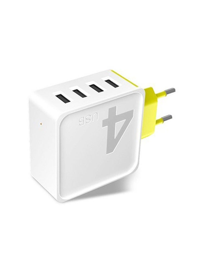 rock space Rock Sugar Travel Charger (4Port) White-6950290604508 - Image 1