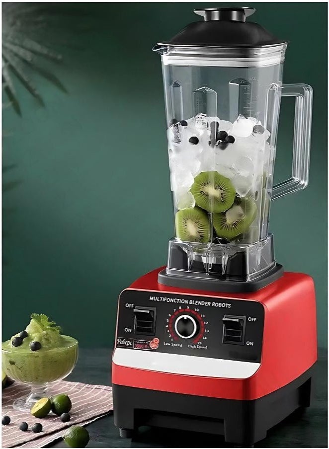 SILVER CREST High-Powered Professional Blender with 9000W Motor, 3.5L Capacity, Dual Cups, and Stainless Steel Blades for Ice, Spices & Smoothies, MS‑9880  - Image 4
