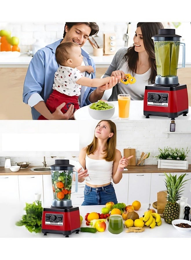 Professional Blender with, 3.5L Capacity, Dual Cups, and Stainless Steel Blades for Ice, Spices & Smoothies, MS‑9880 - Image 2