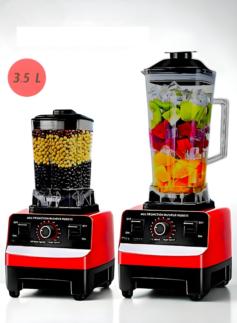 Professional Blender with, 3.5L Capacity, Dual Cups, and Stainless Steel Blades for Ice, Spices & Smoothies, MS‑9880 - Image 1