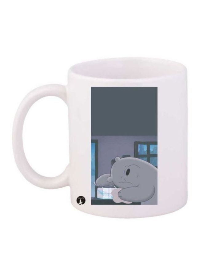 RKN We Bare Bear Printed Coffee Mug White/Blue - Image 2