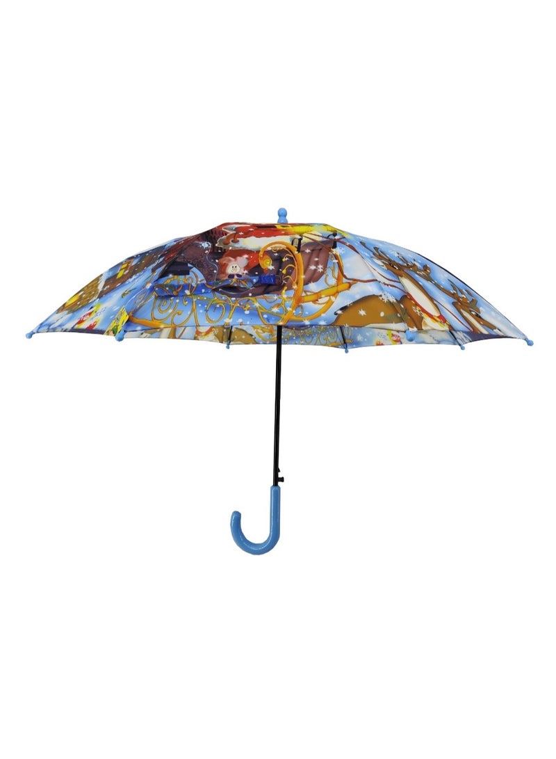 Hello Christmas Design Umbrella for Children - Image 1
