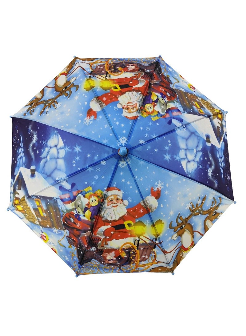 Hello Christmas Design Umbrella for Children - Image 2