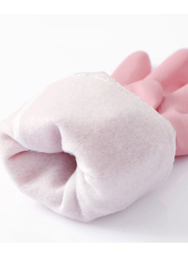 Green Fleece Lined Winter Dishwashing Gloves Waterproof Thickened Warm Household Cleaning - Image 5