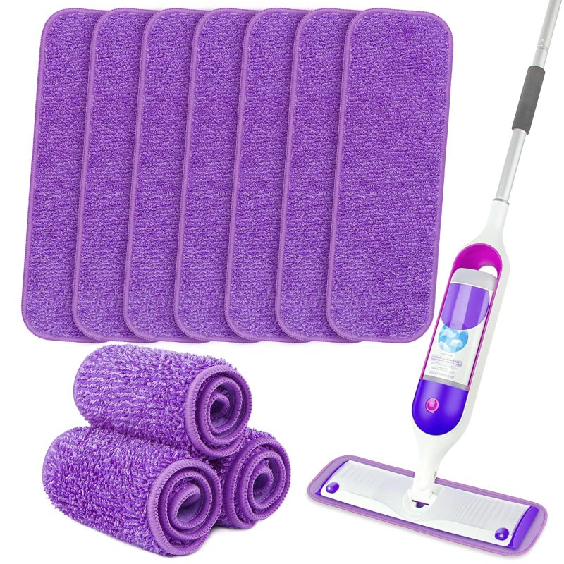 Orighty Reusable Mop Pads for Swiffer PowerMop, 10 Pack Power Mop Pads Refills for 13 ''-15 '' Spray Mop, Microfiber Mop Pads Refills for Multi-Surface Floor, Machine Washable - Image 1