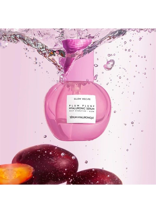 GLOW RECIPE سيروم هيدراتينغ بلام بلامب - سيروم حمض الهيالورونيك المرطب وزيت البرقوق للتجاعيد والخطوط الدقيقة - سيروم وجه بفيتامين ب5 وبروتين الحرير وكولاجين نباتي - سيروم توهج البشرة (30 مل) - Image 3
