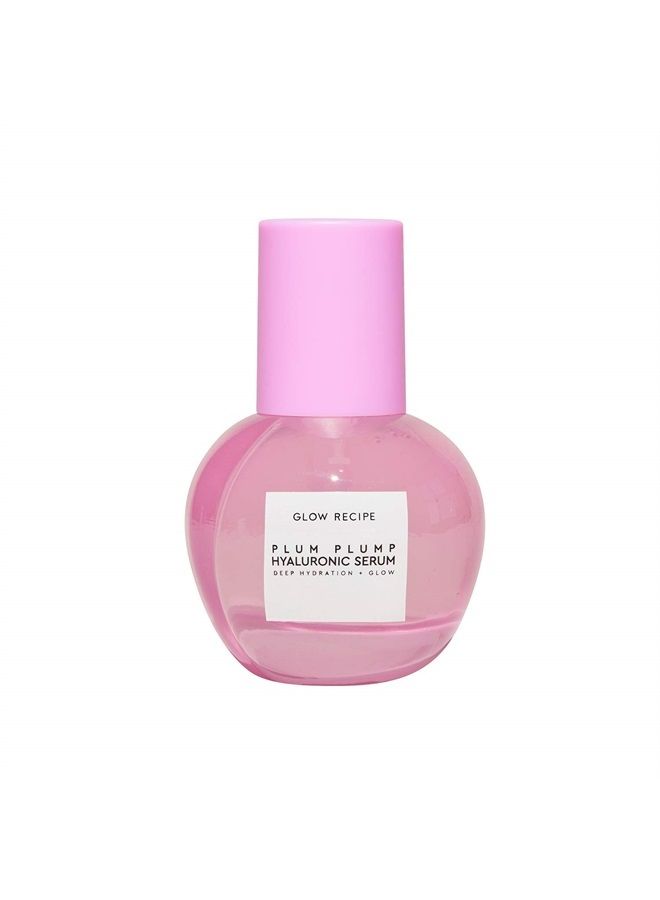 GLOW RECIPE سيروم هيدراتينغ بلام بلامب - سيروم حمض الهيالورونيك المرطب وزيت البرقوق للتجاعيد والخطوط الدقيقة - سيروم وجه بفيتامين ب5 وبروتين الحرير وكولاجين نباتي - سيروم توهج البشرة (30 مل) - Image 1