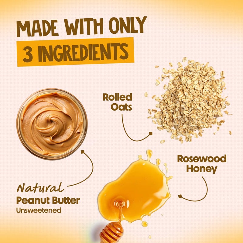 Alpino Super Rolled Oats Honey 400G high protien- Rolled Oats, Natural Peanut Butter & Honey – 15g Protein, Salt, Gluten-Free - Image 4