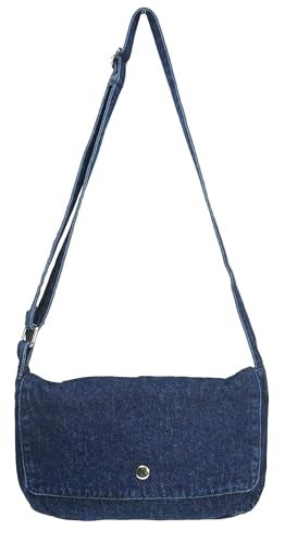 YunZh Denim Hobo Bag, Casual Style Lightweight Classic Retro Travel Shopper Purse Shoulder Handbag Messenger Bag - Image 1