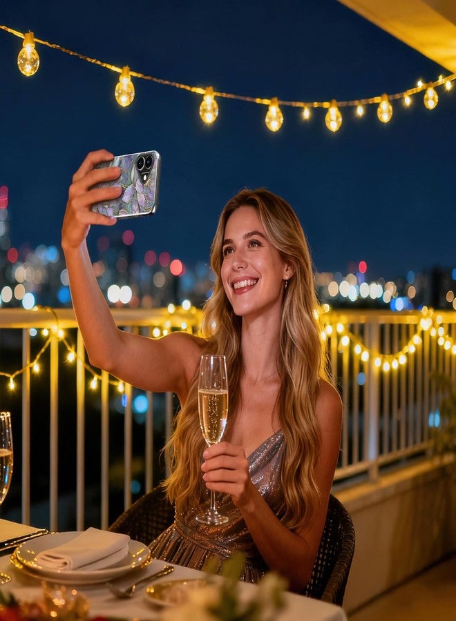 جراب Goodon لهاتف iPhone 17 بتصميم أنيق - متوافق مع الشحن اللاسلكي - غطاء صلب مزدوج الطبقات + غطاء سيليكون - جراب حماية للهاتف بتصميمات عصرية للنساء - زهرة اللوتس المجردة - Image 5