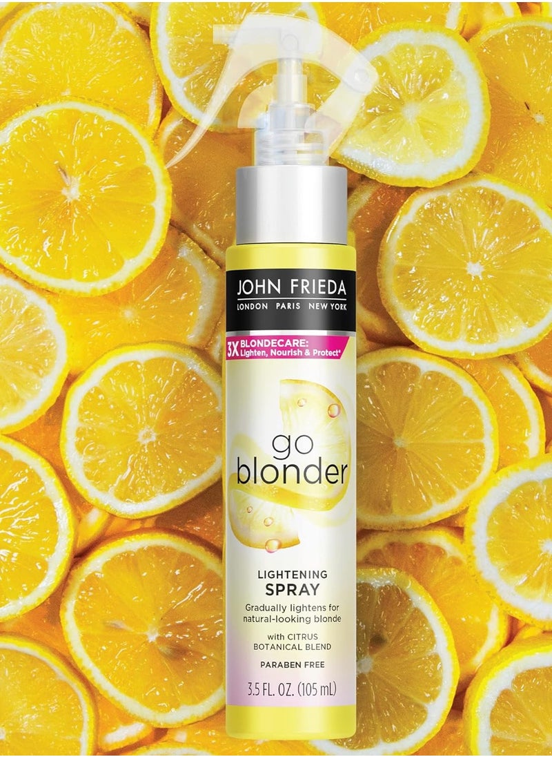 John Frieda - John Frieda Sheer Blonde Go Blonder Lightening Spray, Controlled Hair Lightener to Gradually Lighten Hair, with Citrus and Chamomile BlondMend Technology, 3.5 Ounce - Image 1