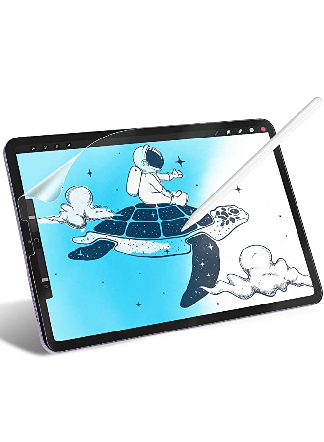 Jetech Paper Screen Protector for iPad Air 5/4 (10.9-Inch, 2022/2020 Model, 5th/4th Generation), Anti-Glare, Matte PET Paper Film for Drawing - Image 1