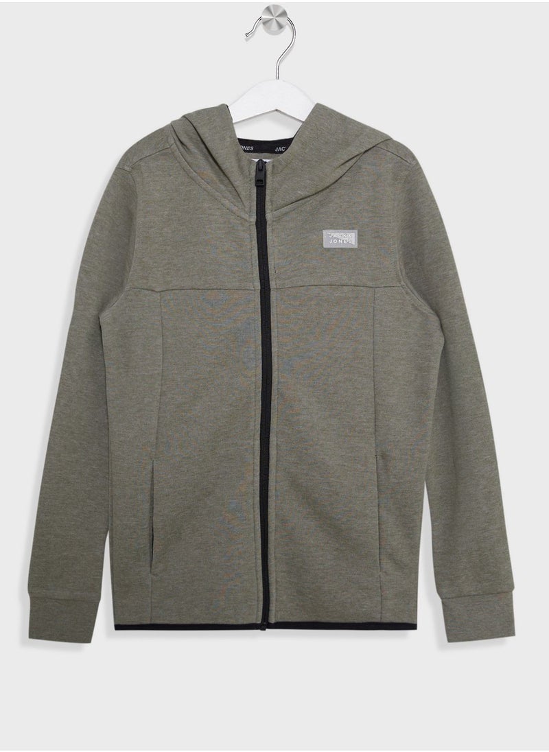 Jack & Jones Junior - Youth Zip Through Hoodie - Image 1