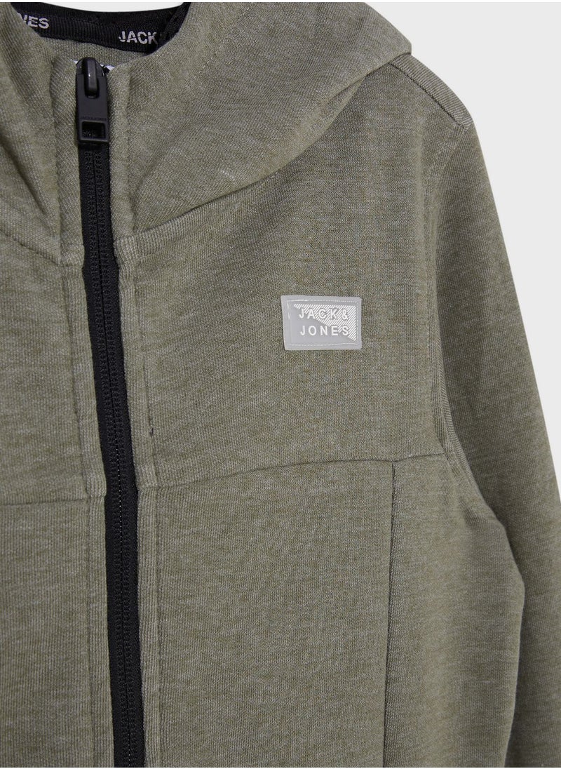 Jack & Jones Junior - Youth Zip Through Hoodie - Image 1