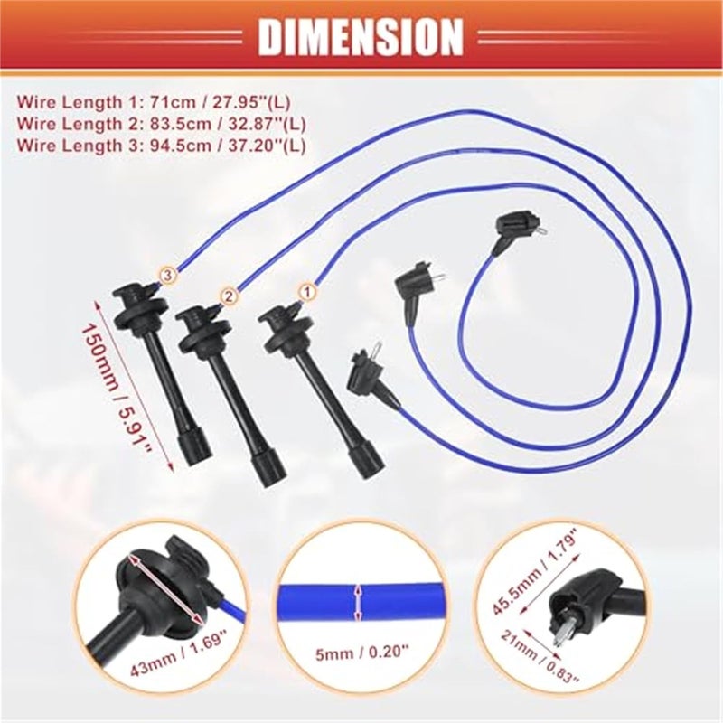 Vuzmode Car Spark Plug Coil Wires Set - Image 5