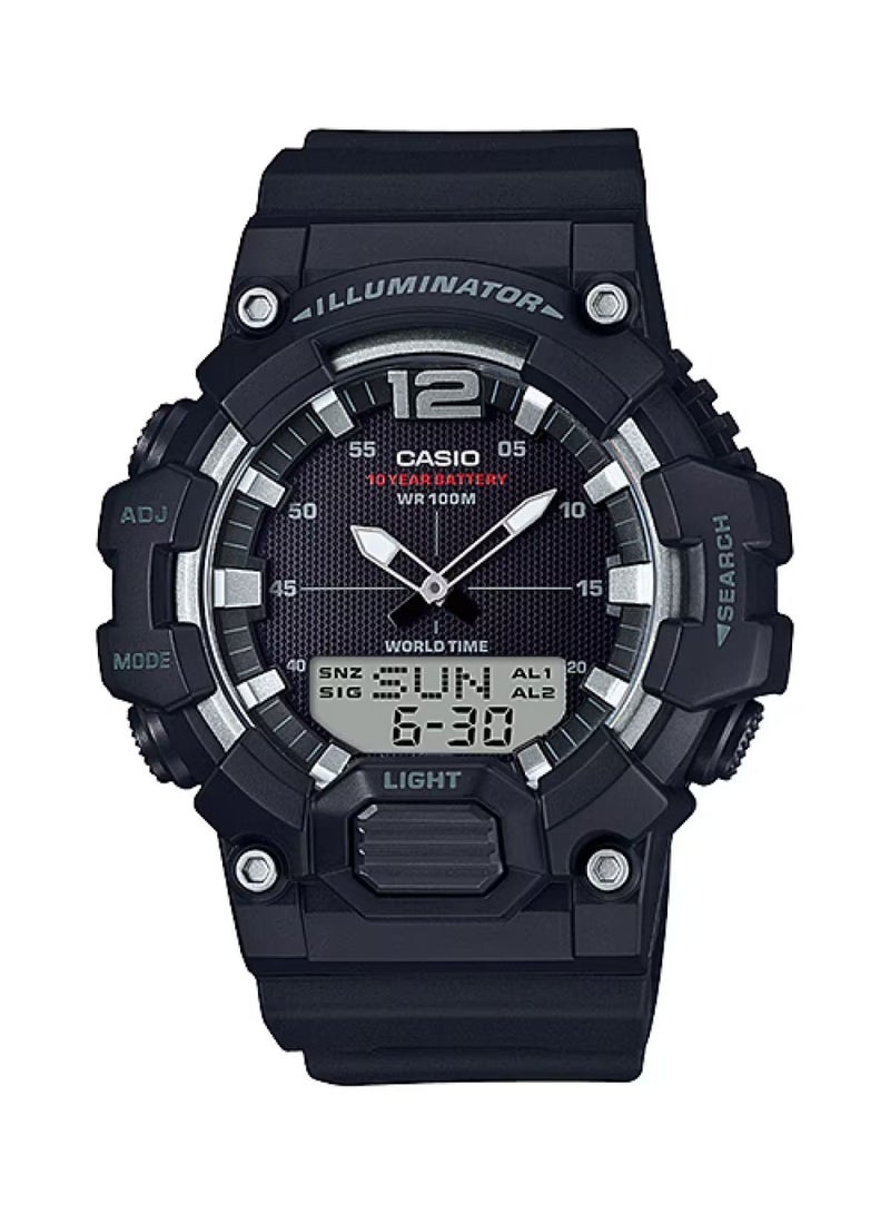 CASIO Mens Quartz Watch, Analog-Digital Display and Resin Strap HDC-700-1AVDF