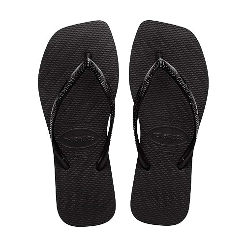 Havaianas Slim Square Flip Flop, Black Flip Flop - Image 1