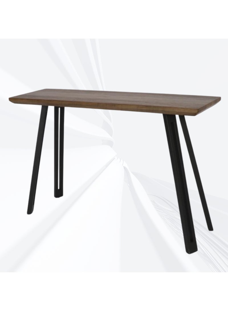 PixelsFurniture Pixels Furniture Console Table, Entryway with Wood Top and Metal Ends, Versatile - Image 1