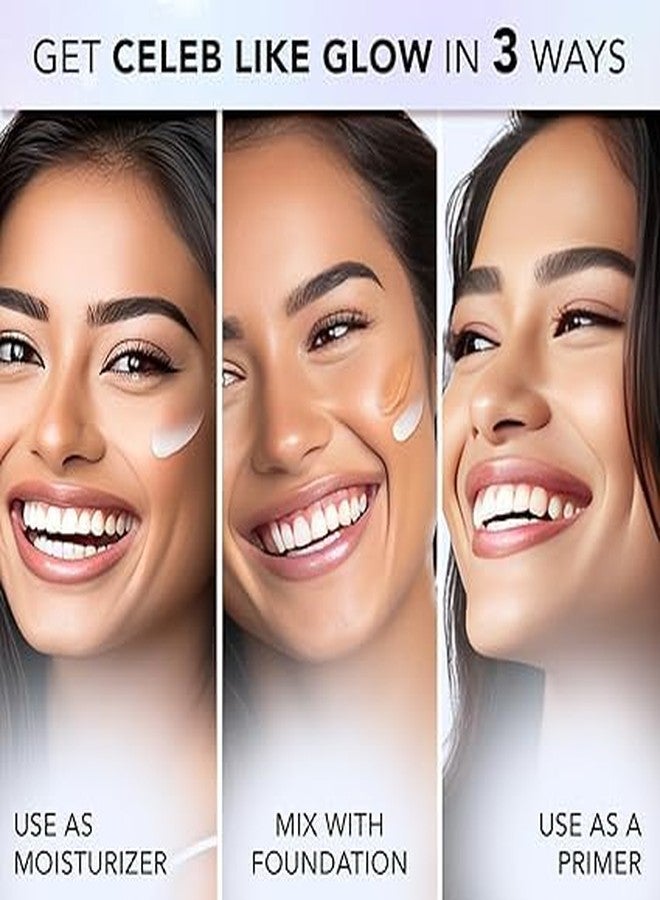 Faces Canada FACESCANADA Strobe Cream - Silver, 18Ml | Primer + Highlighter + Moisturizer | Shea Butter & Hyaluronic Acid | Intense Hydration | Flawless Radiant Dewy Skin | Illuminating & Glowing Makeup Base - Image 3