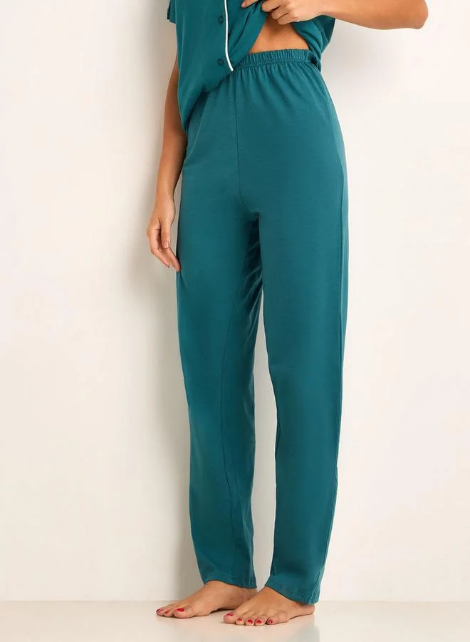 Splash FAV  Pyjama Set Button Down Shirt and Pants for Women | Best Price UAE