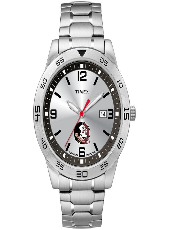 Timex Tribute Men's Citation 42mm Quartz Watch with Stainless Steel Strap, Silver, 20 (Model: TWZUFLSML)