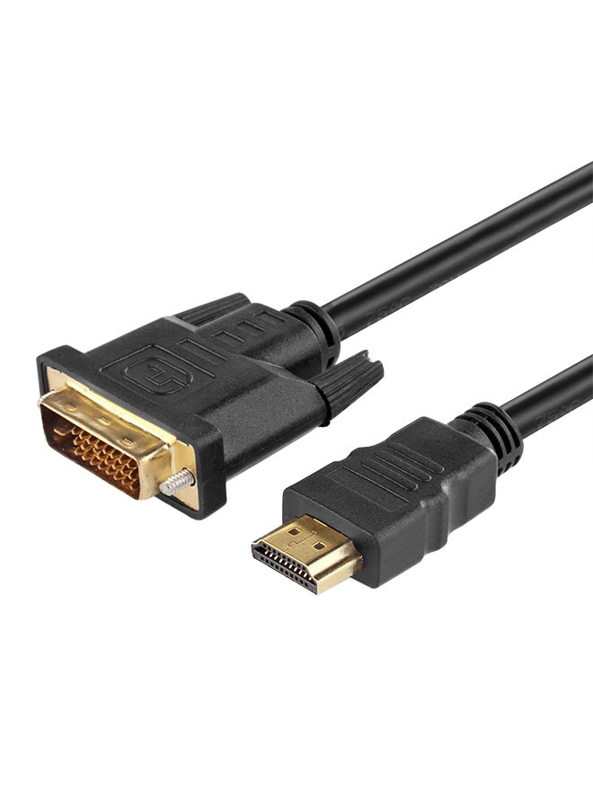 High Speed HDMI To DVI Adapter Cable Black - Image 1