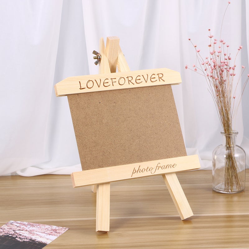 2pcs DIY Single Picture Photo Frame Tabletop Photo Wood Photo Frame with Stand for Home Decor Horizontal Version for 18 x 13CM Picture - Image 3