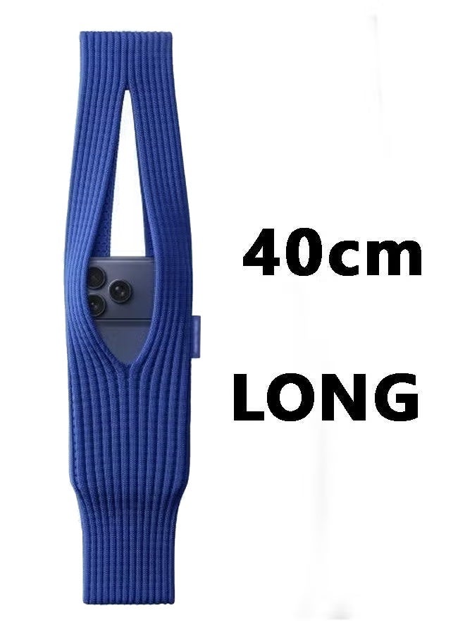 DAEVO Phone Pocket Holder and Mobile Phone Cover with 40 cm Shoulder Strap, 3D Knit Stretch Phone Pouch Crossbody Bag for iPhone and Samsung Galaxy, Soft Elastic Shock Absorbing Mini Phone Accessory - Image 4