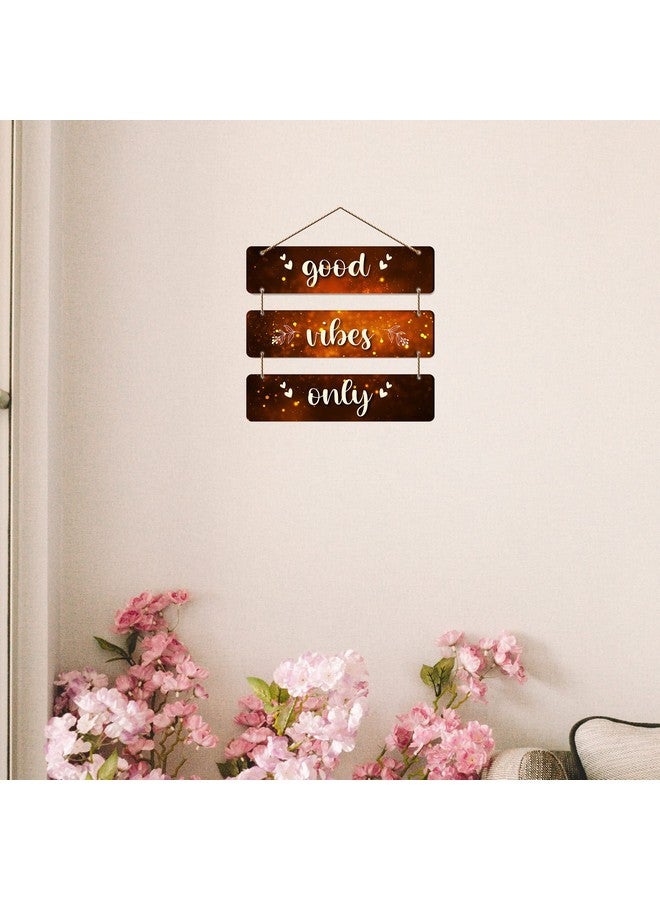 آرتفيب شماعة حائط خشبية من Artvibes Good Vibes Only لديكور المنزل | المكتب | الهدايا | غرفة النوم | غرفة المعيشة | عناصر ديكورية تحمل اقتباسات | شماعات حائط لديكور المنزل | أعمال فنية (Wh_5301N) - Image 3