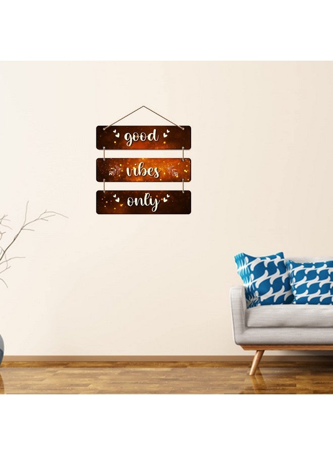 آرتفيب شماعة حائط خشبية من Artvibes Good Vibes Only لديكور المنزل | المكتب | الهدايا | غرفة النوم | غرفة المعيشة | عناصر ديكورية تحمل اقتباسات | شماعات حائط لديكور المنزل | أعمال فنية (Wh_5301N) - Image 2