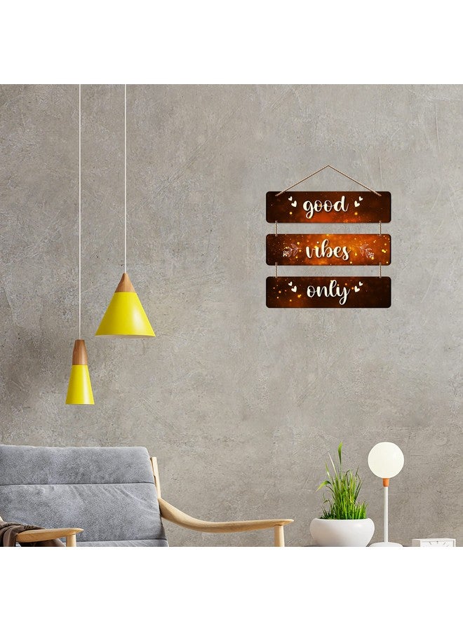 آرتفيب شماعة حائط خشبية من Artvibes Good Vibes Only لديكور المنزل | المكتب | الهدايا | غرفة النوم | غرفة المعيشة | عناصر ديكورية تحمل اقتباسات | شماعات حائط لديكور المنزل | أعمال فنية (Wh_5301N) - Image 4