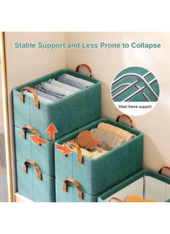 Clothes Storage Box Storage Bins Organizer with Handle Foldable Closet Storage Container Washable Closet Storage Boxes with Carrying Handles for quilts, blankets, bedding,etc - pzsku/ZC64F3F1CE3995DE94C2EZ/45/_/1739776214/1af1f8af-8e3f-4277-9b1d-a94baa270285