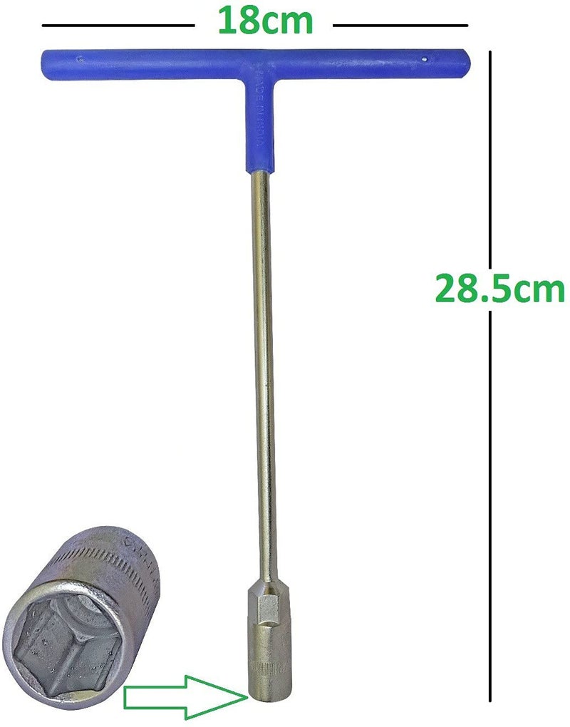 Inditrust مجموعة مفاتيح سداسية T مكونة من 8 قطع لإصلاح السيارات/الدراجات/السيارات (7 مم إلى 14 مم) (عبوة من 8) قد يختلف اللون - Image 2