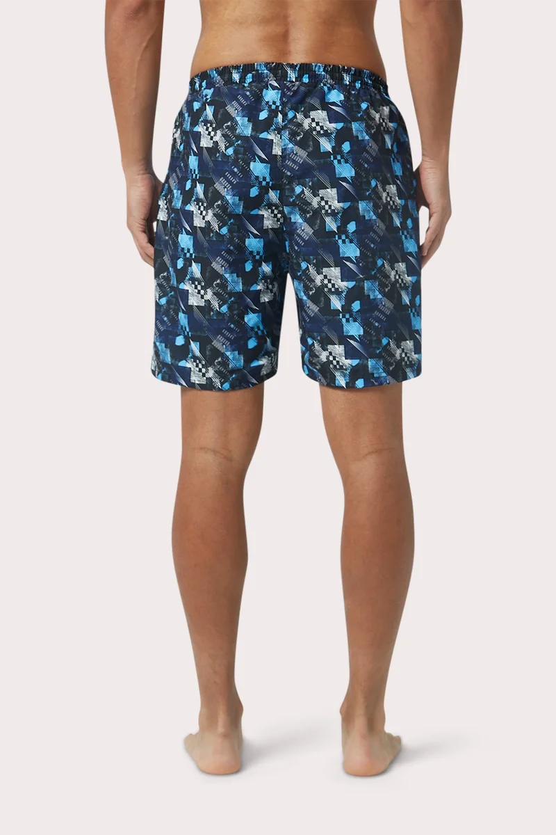 COEGA SUNWEAR  COEGA Boardshorts Elast Wst 18 Inch Mens SzS - Blue Geometric Checkers for Men | Best Price UAE