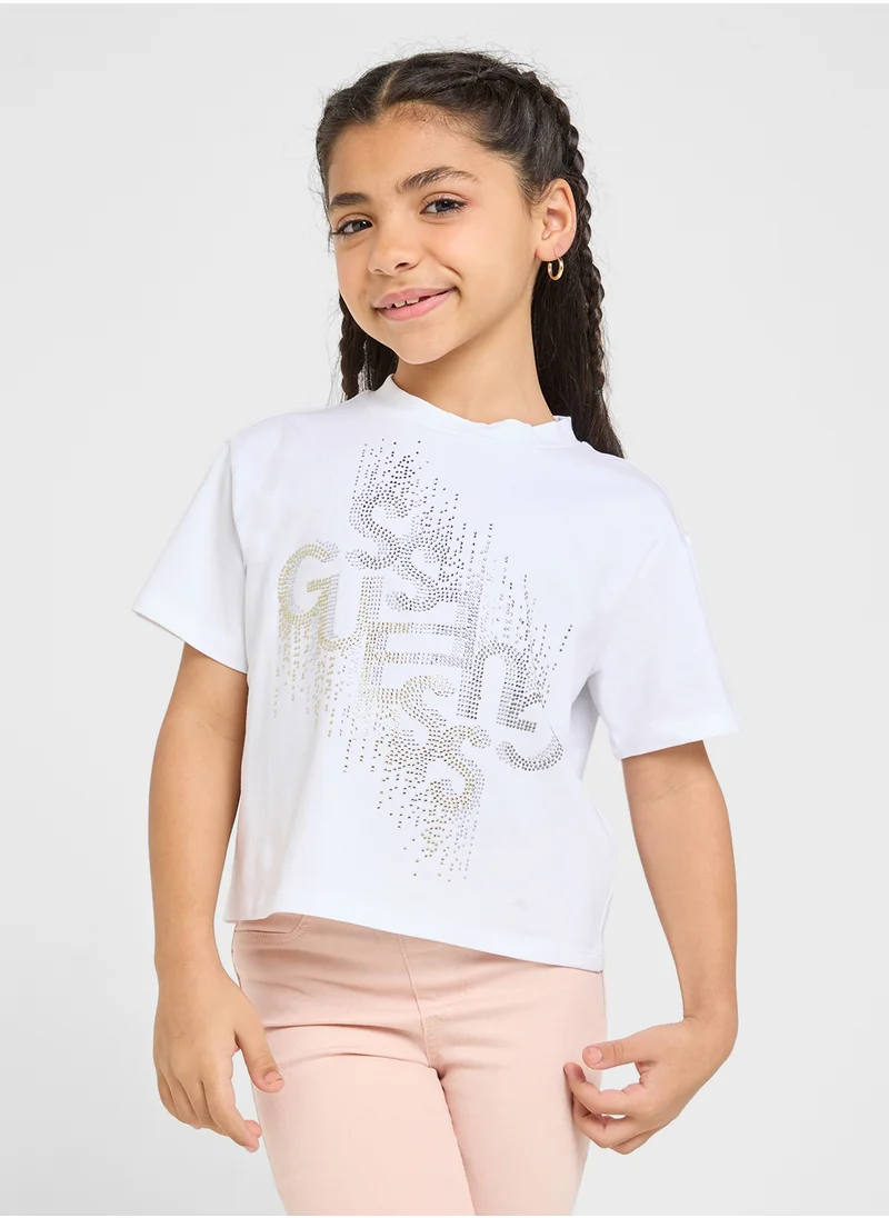 جس Kids Logo T-Shirt