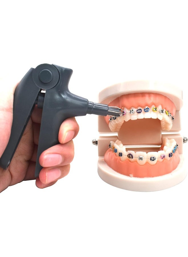 Angzhili Dental Orthodontic Ligature Ties Multi-color 1040pcs and Orthodontic Ligature Gun Gray,Braces Rubber Band Tool - Image 5