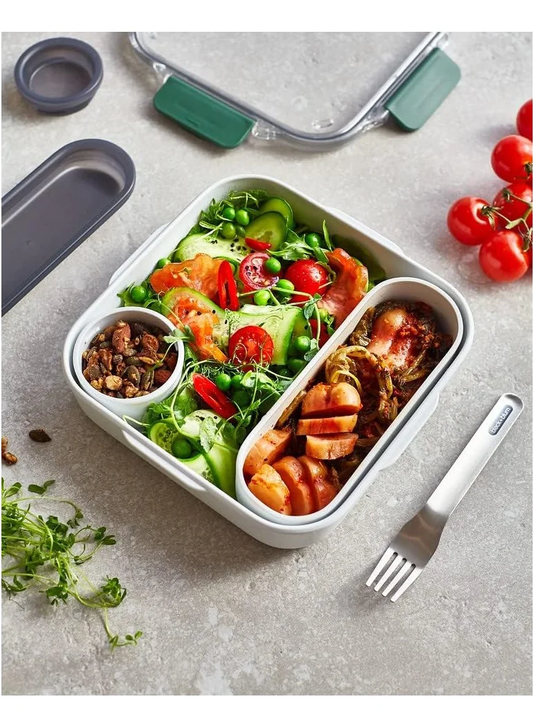 Black and Blum Lunch Box Original Olive Silver/Olive 22.3x15x5.2cm